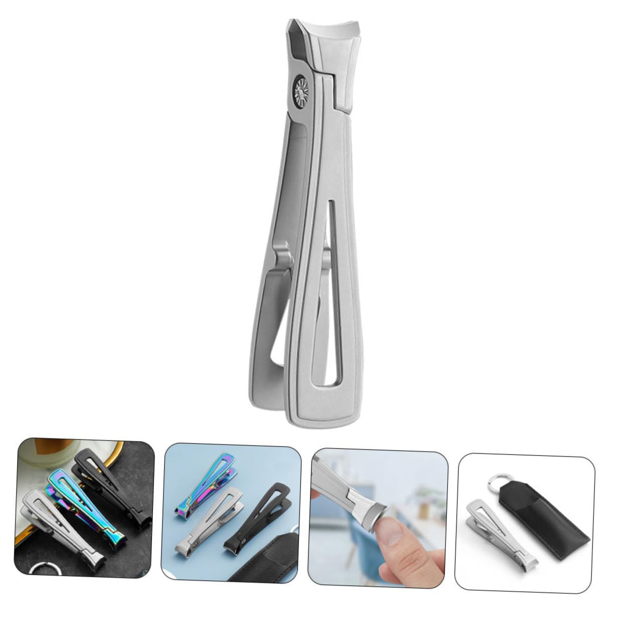 Healeved 3piezas Cortaúñas De Acero Inoxidable Cortador De Uñas De Pies y Manos Herramienta De Manicura Ergonómica y Resistente Para Uñas Gruesas y Duras