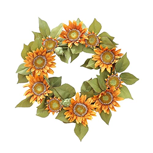 Couronne de fleurs fabriquées à la main sans entretien pour porte - 6