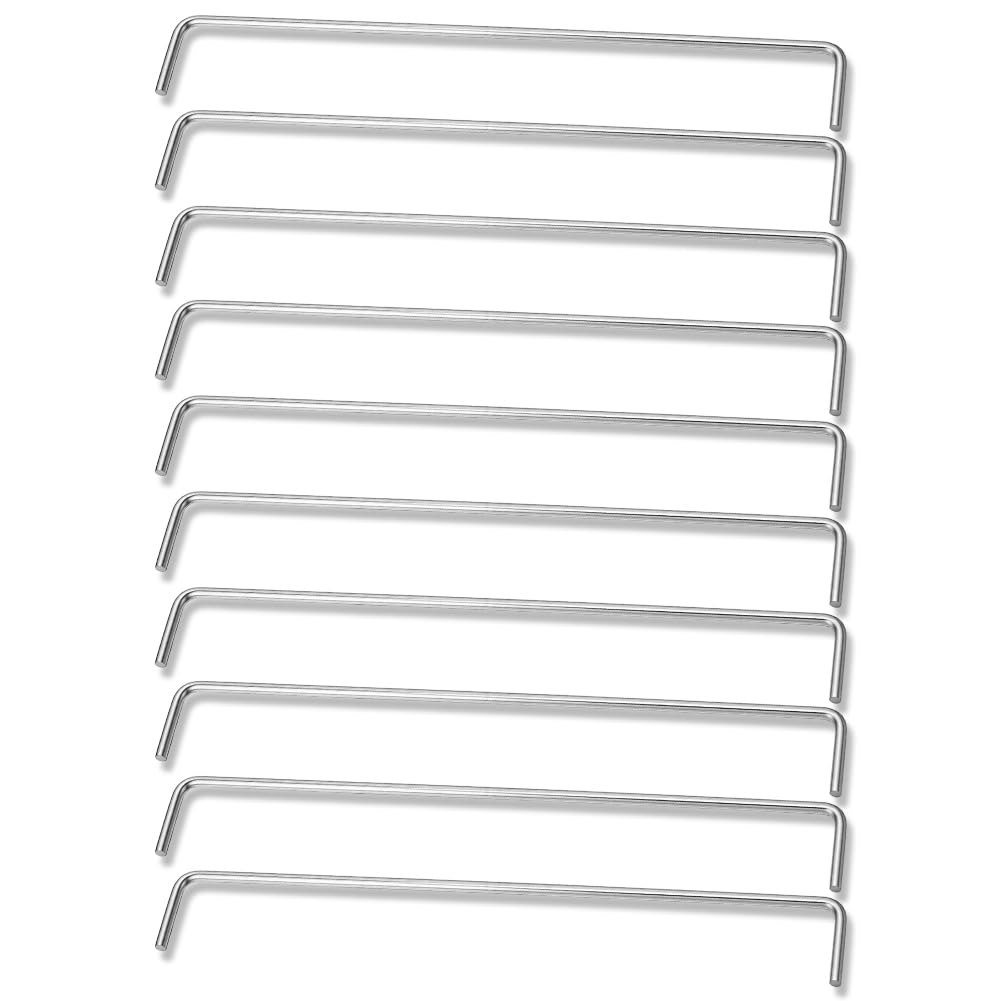 AHANDMAKER 10Pcs Replacement File Cabinet Rails Stainless Steel Cabinet Pulls 11.81 Inch File Cabinet Rails Replacement Drawer Handles for Filing Cabinets and Office Furniture Drawers