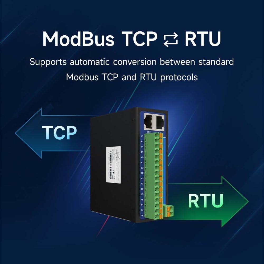 RS485 auf RJ45 4/8 Ports Serial Server Datenübertragung Modbus Gateway NA24/281 Serie Dual Ethernet Port UDP HTTP MQTT Watchdog Industriequalität (8-Wege)
