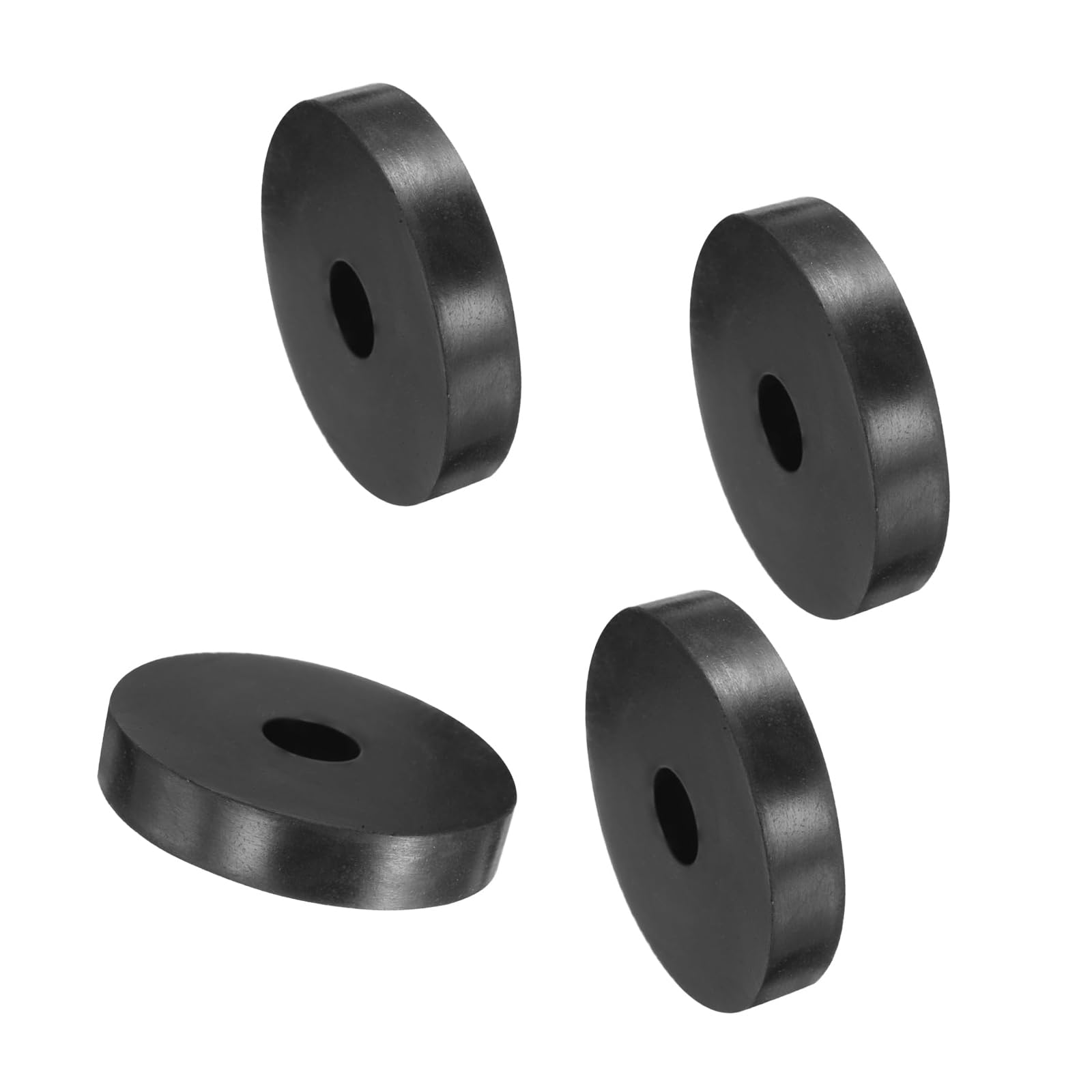 Unifizz 4PCS Rubber Spacers 50mm OD 14mm ID 10mm Height Round Anti Vibration Spacer Rubber Bushing Grommets Thick Rubber Washers for Home Car Accessories