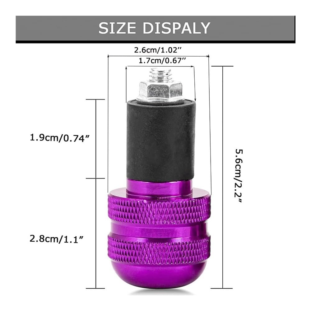 Tappi terminali per impugnature manubrio antivibrazioni universali per moto da 7/8" e 22 mm