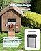 Caifunway Automatic Chicken Coop Door with HD Camera, Solar Powered, 5000mAh Battery, WiFi Enabled, APP-Based Monitoring, Remote Control and Timer, with Anti-Trap Sensor and Alarm Drive(Black)