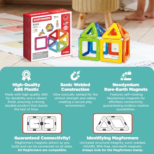 Magformers Basic Set (14-Piece Starter Pack) — view 5