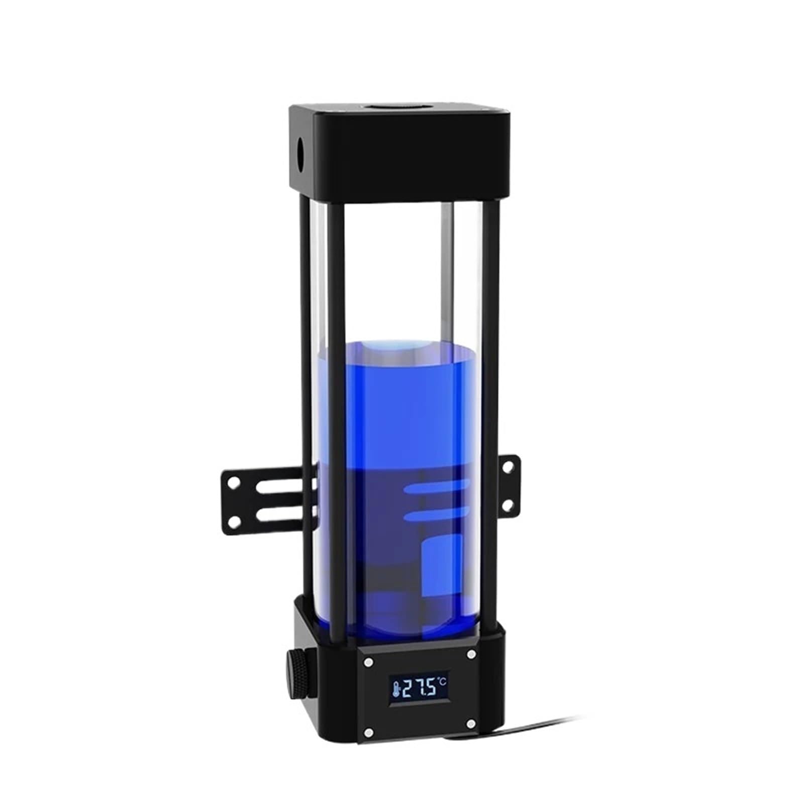 Enfriador de agua Tanque de agua acrílico Depósito de visualización de temperatura(216mm)