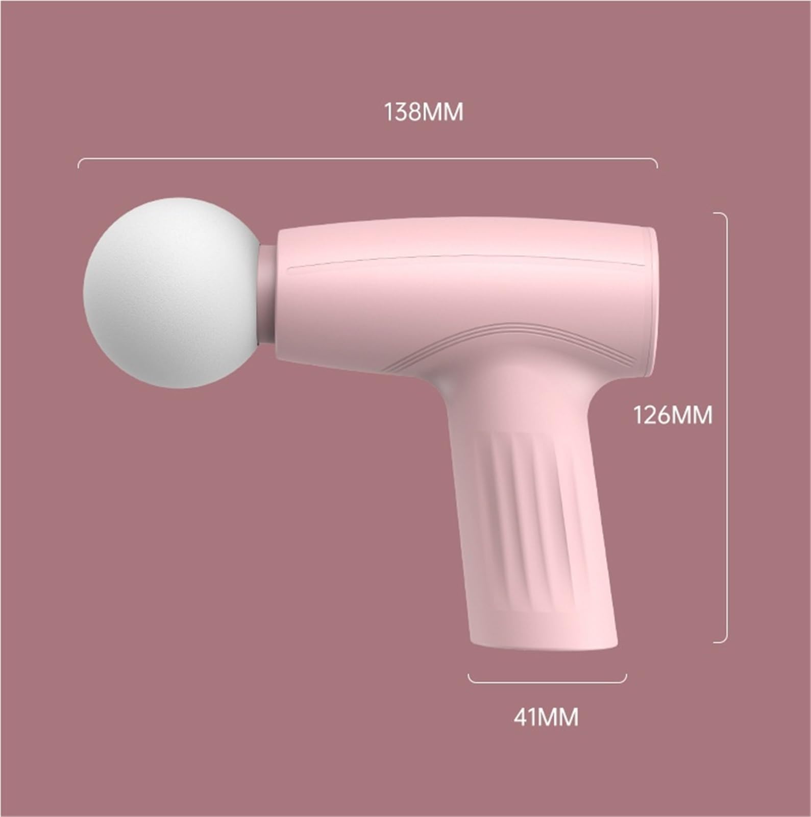 Masajeador portátil, Mini Pistola De Masaje, Masajeador Muscular Portátil Recargable Por USB Para Recuperación Física Y Regalo Relajación(Pink)