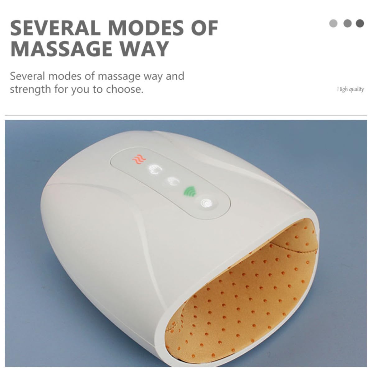 Elektrisches Handmassagegerät für Finger, Gelenke und Handgelenk | 1800mah Akku, Weißes Abs Gehäuse, 8w Leistung, Leichtes Gerät zur Muskelentspannung