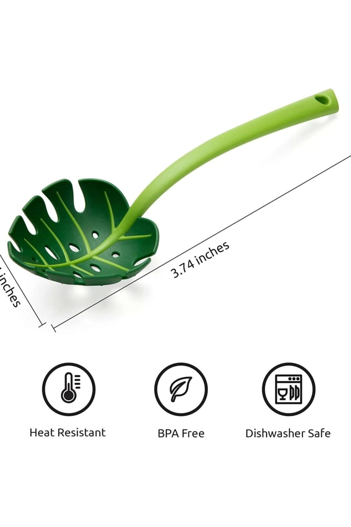 Yenigeldi Yaprak Kepçe,Jungle Servis Kaşığı, Jungle Spoon Mutfak Kaşığı, Yaprak Servis Kaşığı,-