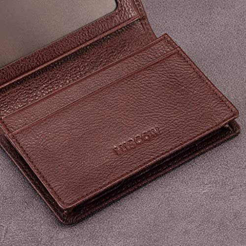 Image of HISCOW Business Card Holder with Large Compartment - Full Grain Leather