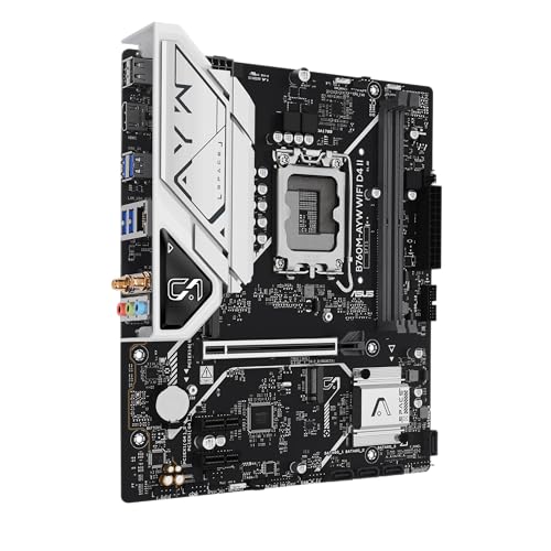 Image of ASUS B760M-AYW WiFi D4 II Intel B760 (LGA 1700) microATX mATX Motherboard, PCIe 5.0 x16 Support, Two M.2 Slots, DDR4, Realtek 2.5Gb Ethernet, Wi-Fi 6, HDMI, SATA 6 Gbps, Front USB 5Gbps, Aura Sync