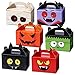 TaoBary 24 Pieces Halloween Candy Treat Box Set Halloween Trick or Treat Goodie Boxes Halloween Party Favors Boxes for Halloween Birthday Treat Cookies Goodie Box Party Supplies (Cartoon Style)