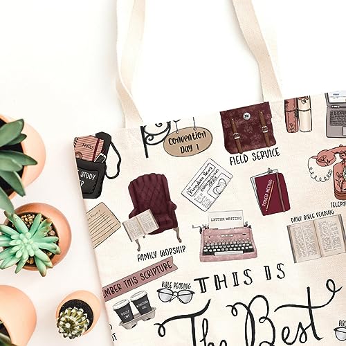 Bolso Tote de Lona Reutilizable Pioneer JW miniatura 2