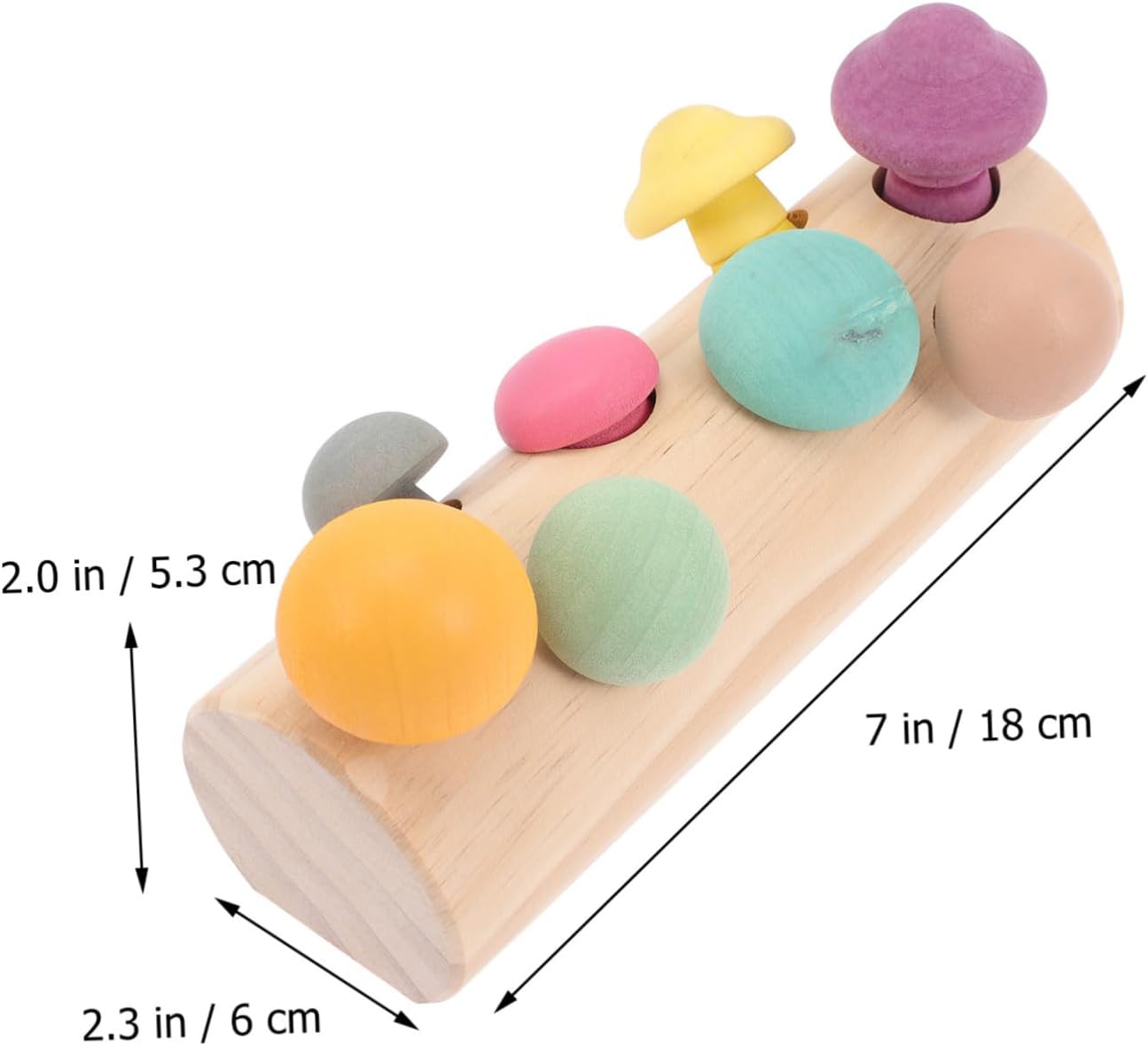 Wooden Simulation Mushroom Picking with Realistic Mushrooms and Storage Rack Educational Sorting and Matching Game for Fine Motor Skill Development and Creative Play