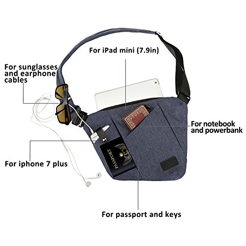 Sling Bag, Shoulder Crossbody Chest Bag Daypacks for Men & Women