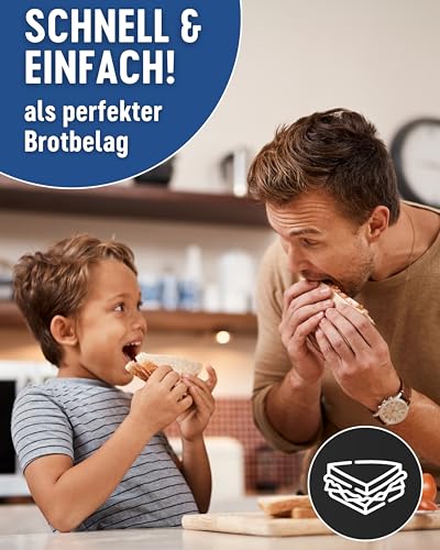 DREISTERN Mettwurst 160g I Mit Speck & Gewürzen I Herzhafte Spezialität in recyclebarer Konservendose I Lange Haltbarkeit dank natürlicher Konservierung I Hausmacher Qualität