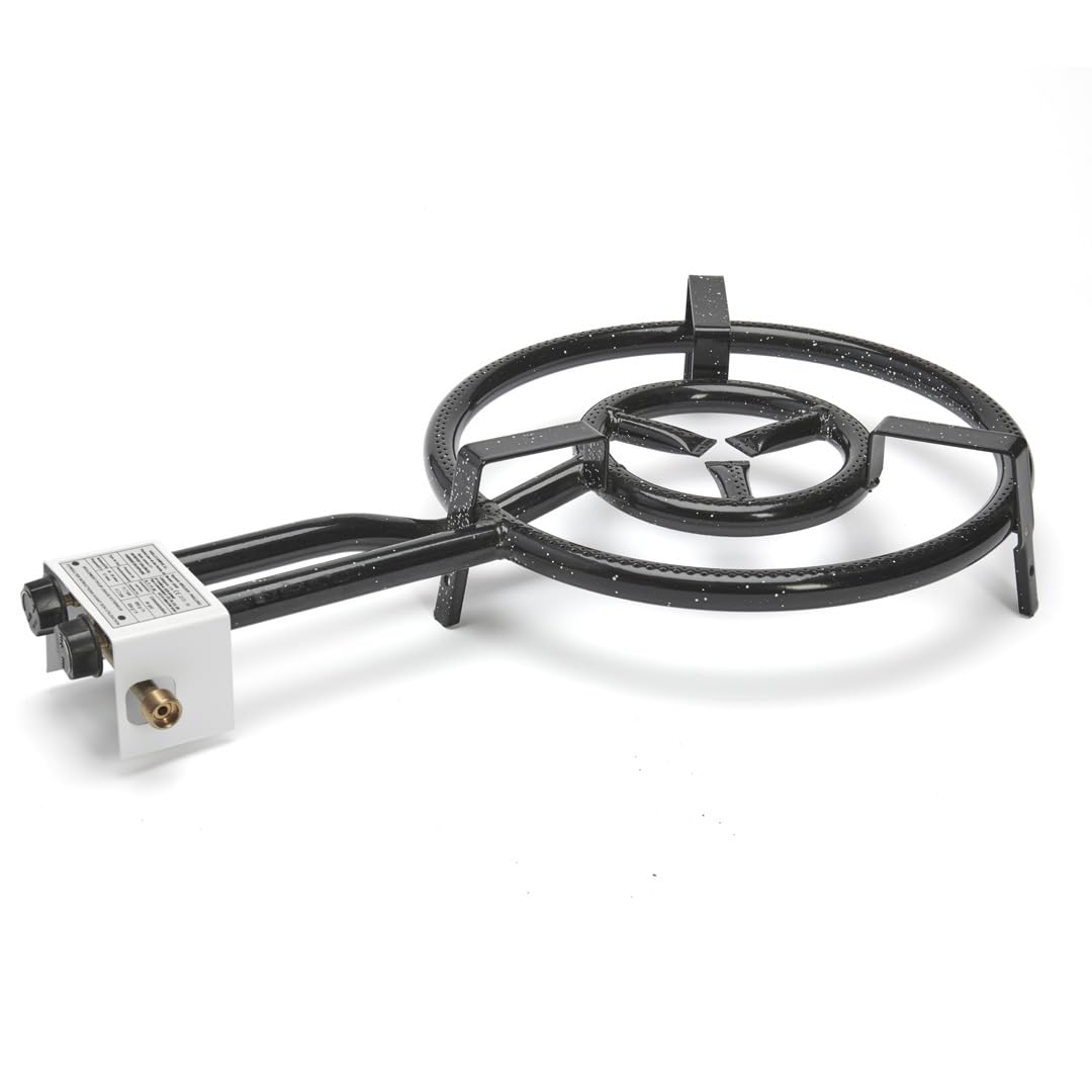 DE BUYER -0816.40N Brûleur Gaz pour Casseroles avec Trépied, Diamètre Ø 40 cm, Noir
