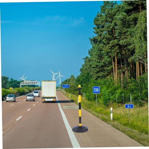 Cône de circulation en plastique ELzEy remplissable d'eau pour isolation de voiture - 8