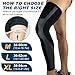 2Pcs Compression Long Leg Sleeves Knee Brace for Running Football Basketball, Calf Knee Pain Relief for Shin Splint Relief, Recovery, Running(Green,XL)