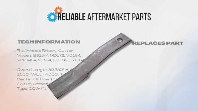 Amazon.com: 6323WD New Cutter Blade Fits Woods B315-4 MD172 MD184