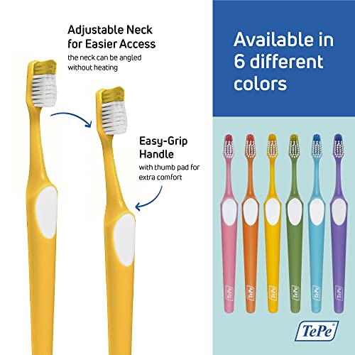 TEPE Nova Zahnbürste Medium Für eine effektive und gründliche Zahnreinigung x Bürste in Gelb – Bild 6