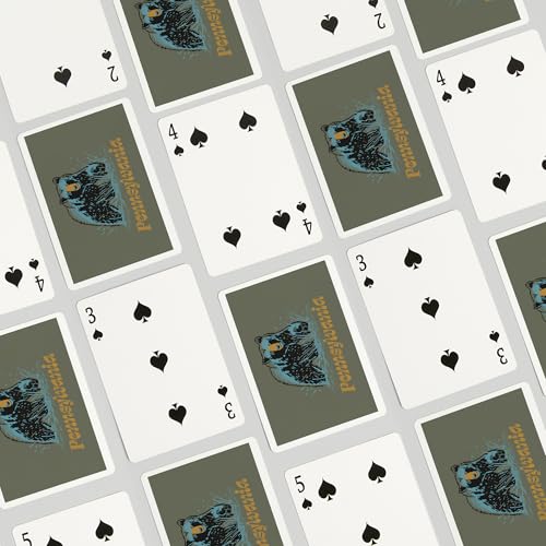 Lantern Press Naipes de Poker Black Bear 52 Cartas miniatura 4