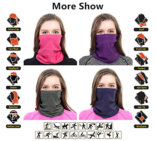 Image of VANCROWN Headband Neck Gaiter Head Wrap Headwear Face Mask Magic Scarf Bandana for Men and Women