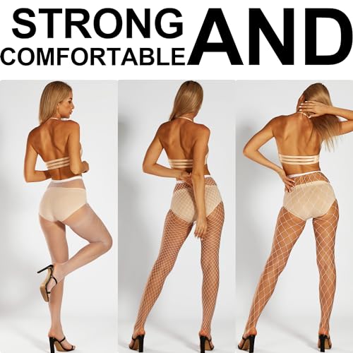 Image of DancMolly 10X Strong Fishnet Stockings, Sexy Lingerie Tights for Women 80s 90s Party Rave Concert Outfit, ropa interior mujer
