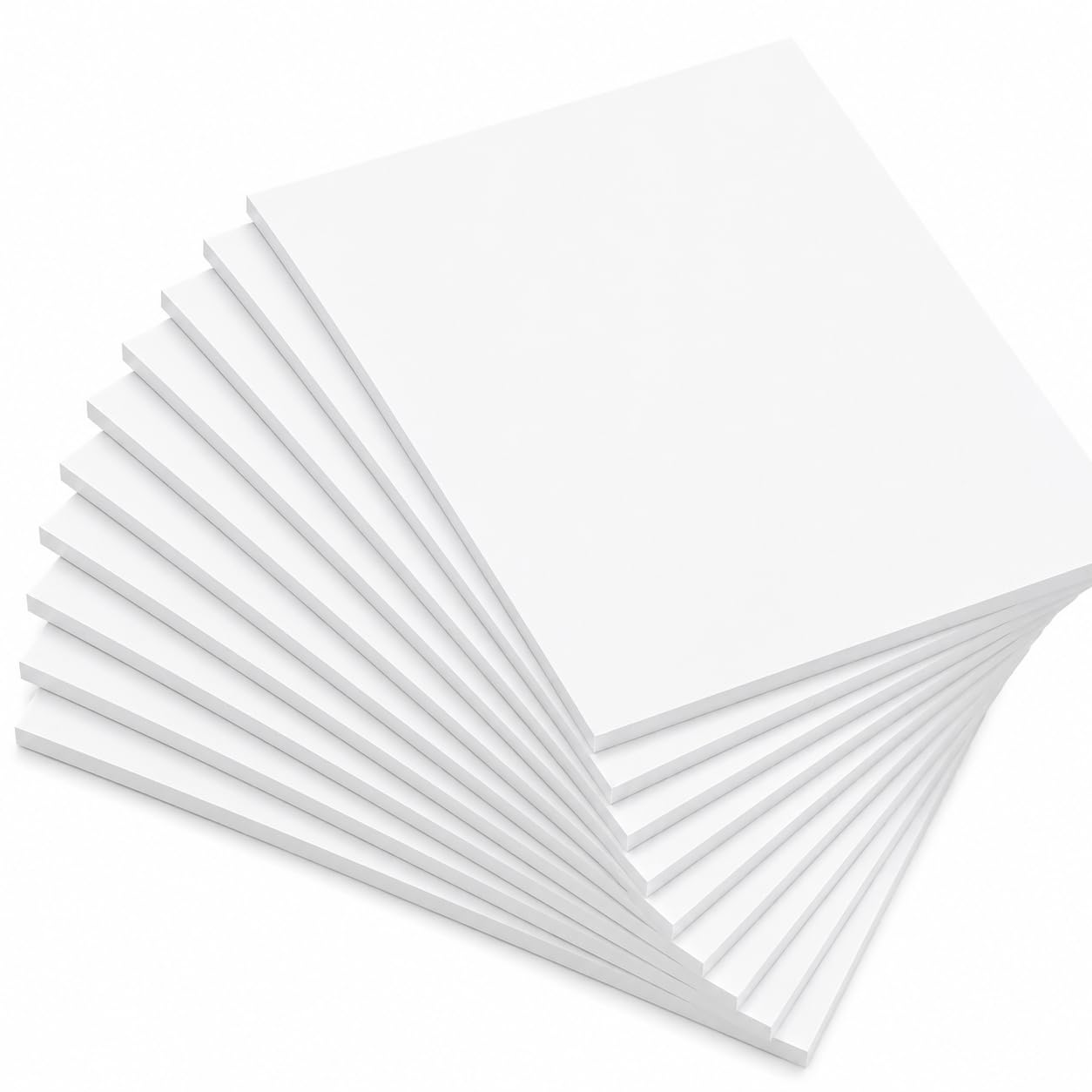 Płyta PCW 3 mm, biała, A2 - opakowanie 10 sztuk (420 x 594 mm) - pusta płyta z tworzywa sztucznego do tabliczek reklamowych, majsterkowania i modelarstwa