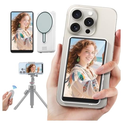 Magnetic Selfie Monitor for Vlogging