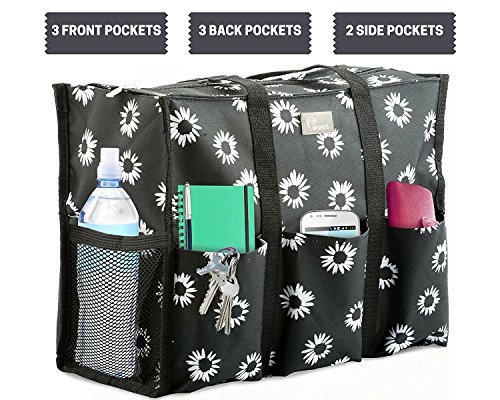 Pursetti Utility Tote with Pockets & Compartments-Perfect Nurse Tote Bag, Teacher Bag, Work Bags for Women & Craft Tote - Image 4