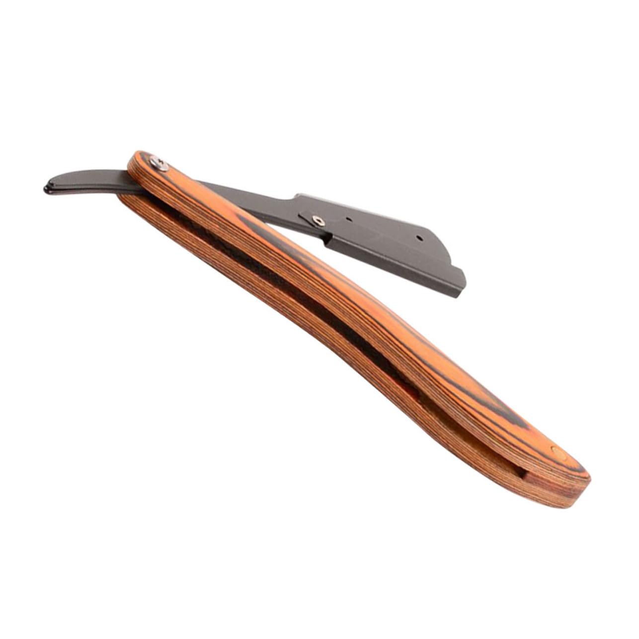 FRCOLOR 5 Pièces rasoir pliant rasoir portable razor Rasoir durable rasoirs femme Rasoir pliable rasoirs pour hommes rasoir portatif rasoir manuel pour le rasage rasoir de voyage bois