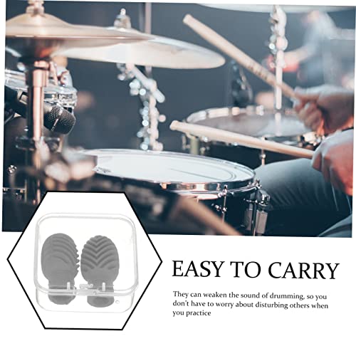 HANABASS 2pcs Silicone Drumstick Caps Mute Tips Drumstick Protectors for Silent Practice Portable Drum Set Accessories Compatible 7A 5A miniatura 2