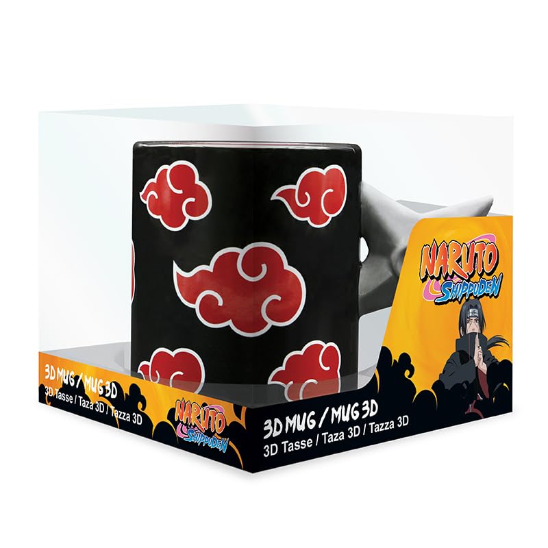 Taza Naruto Shippuden Akatsuki 460 ml con Asa 3D miniatura 4