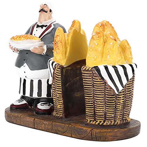 Alvinlite Napkin Holder for Table, Fat Cute Chef Napkin Holder for Kitchen Decor and Accessories, Italian Beverage Holder Tissue Dispenser 6.9 x 3.3 x 5.6in