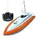 Babrit F1 High Speed RC Boat Remote Control Electric Boat-Orange color (Only Works In Water)