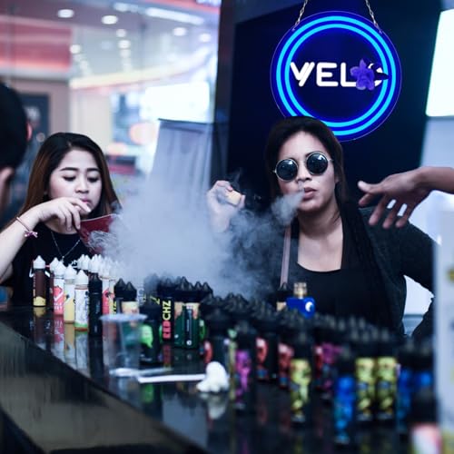 Image of Velo Neon Sign for Smoke Shop or Man Cave Decor,Bright Led Advertising Display for Smoking Lounge or Vape Shop,Easy Hanging,5V USB.