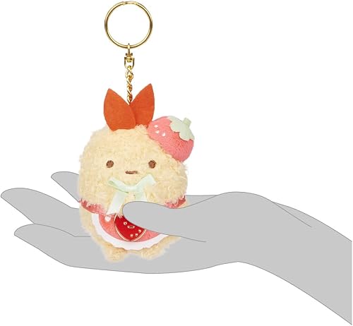 Miniatura 2 de SUMIKKOGURASHI EBI San-X Original Strawberry Series Llavero, Ebi