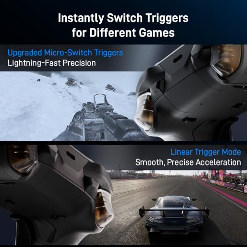 Image of FLYDIGI Vader 5 Pro PC Controller, FORCEFLEX Joysticks, 3ms Low Latency | FORCESWITCH Triggers, 8 Remappable Buttons, Triggers & Grips 4-Motor Vibration, 1000mAh Battery, 3 Connection Methods