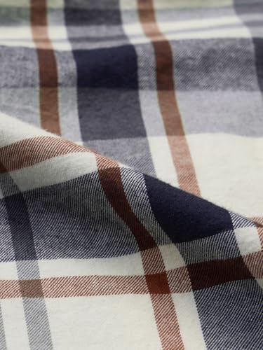 Image of The Souled Store Plaid: Black /Blue /Red Checks Long Sleeve Collared Neck Button Down Cotton Relaxed Fit Shirts for Men and Boys - Classic and Casual Wardrobe Essentials