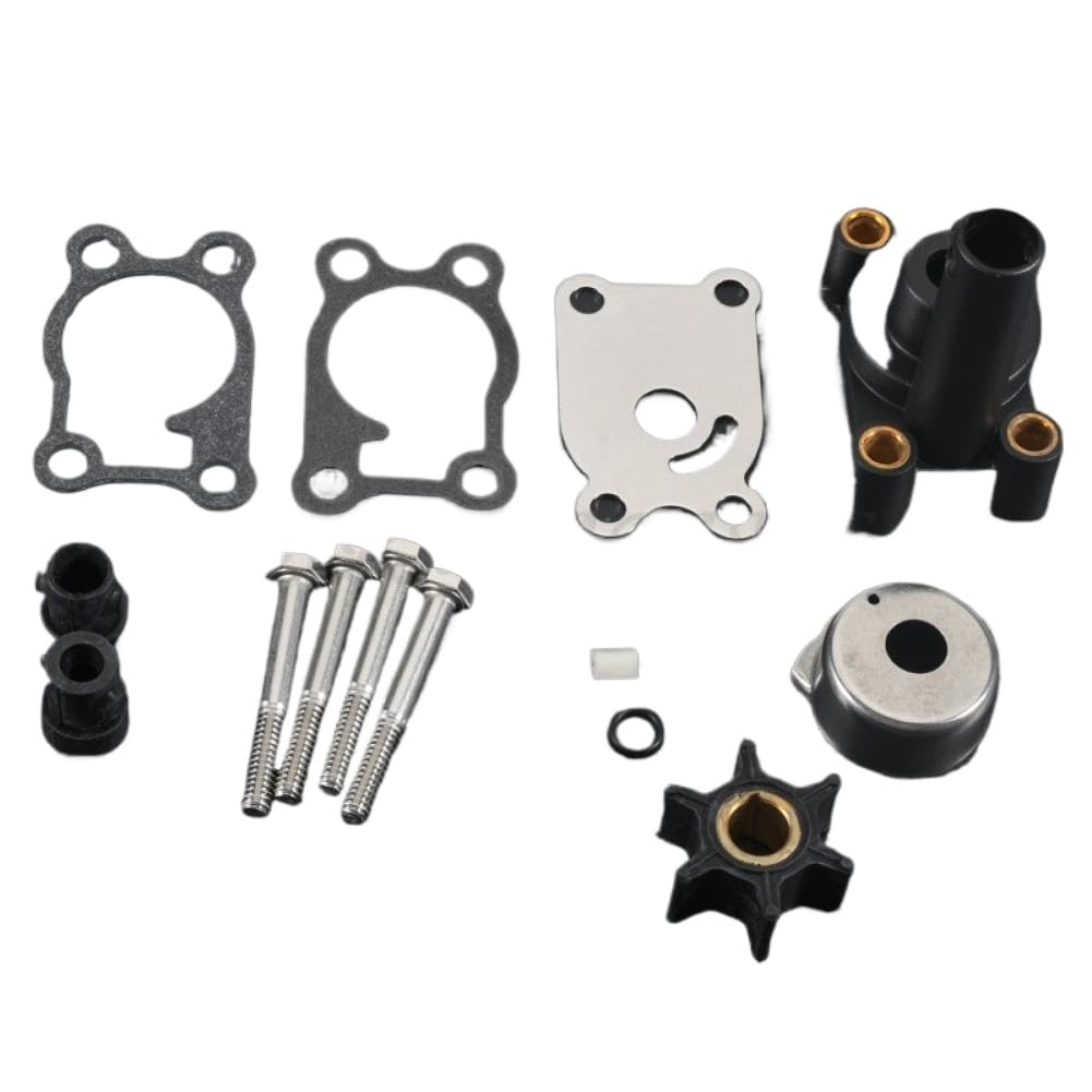 Kit Girante Pompa Acqua Con Alloggiamento Compatibile Con Fuoribordo 4-8 HP | Numeri di parte: 396644, 18-4529, 389844, 0396644; Adatto per modelli 4, 4,5, 5, 6, 7,5, 8 CV 1984-1986, 2005