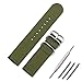 Produktbild HBDG   NATO Nylonarmband Dornschließe Uhr Zubehör Herrenarmband Outdoor Sports Wasserdichtes Armband Damen 18mm Army Green