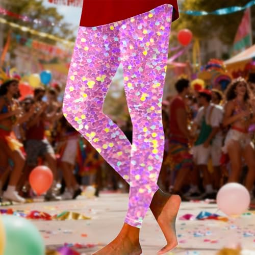 Legging de mujer extensible solución a la ropa incómoda con diseño brillante 3