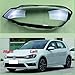 Compatible for VW Golf 7 MK7 GTI 2014-2017 Car Front Headlight Lens Glass Headlamps Transparent Lampshad Lamp (Left)(A Piar)
