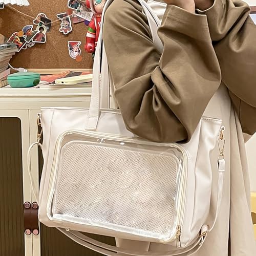 Sac de grande capacité transparent résistant à l'eau pour étudiante