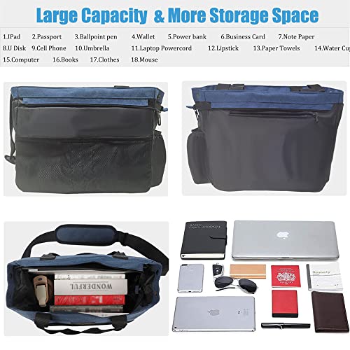 Tote Bag For Women Work Fits 14'' Laptop Shoulder Bag USB Teacher Bags Office Business Briefcase With Many Pockets4