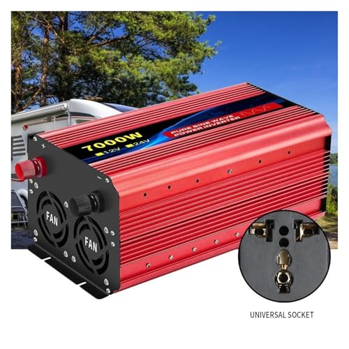 Convertisseur tension 24V 220V 3500W onde sinusoïdale pure écran LCD - 5