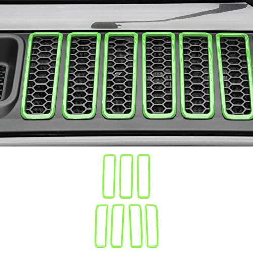 Image of Hood Vent Cover Cowl Panel Vent Cover Trim Fit for 2018-2026 Jeep Wrangler JL JLU & Gladiator JT Exterior Accessorie(Green)