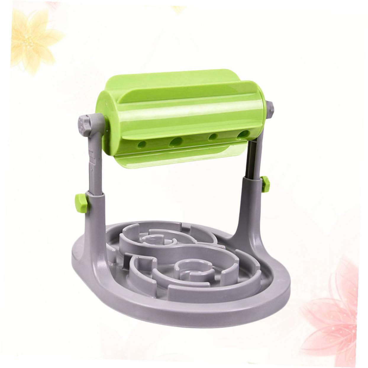 Veemoon Dispensador Alimentación Lento Tipo Verde para Mascotas Juguete Interactivo de Plástico Duradero para Control de Ingesta y Entrenamiento Evita Indigestión y Protege