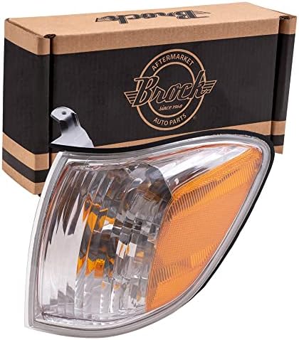 Brock Replacement Driver Side Signal Light Assembly Compatible with 2005-2007 Sequoia & 2005-2006 Tundra Double Cab