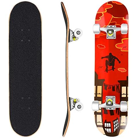 Hikole 31" Complete PRO Skateboard for Beginners Cover